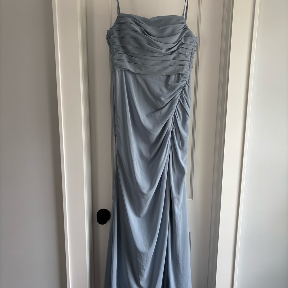 Azazie Daria in Dusty Blue